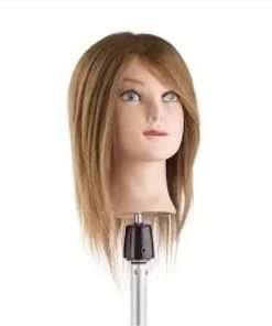 Xanitalia professional hair care Testina per Parrucchiere con Capelli Veri 100% Lunghi 50 cm nr.6