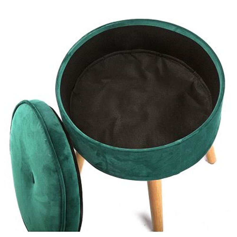 sgabello velluto verde versa ok