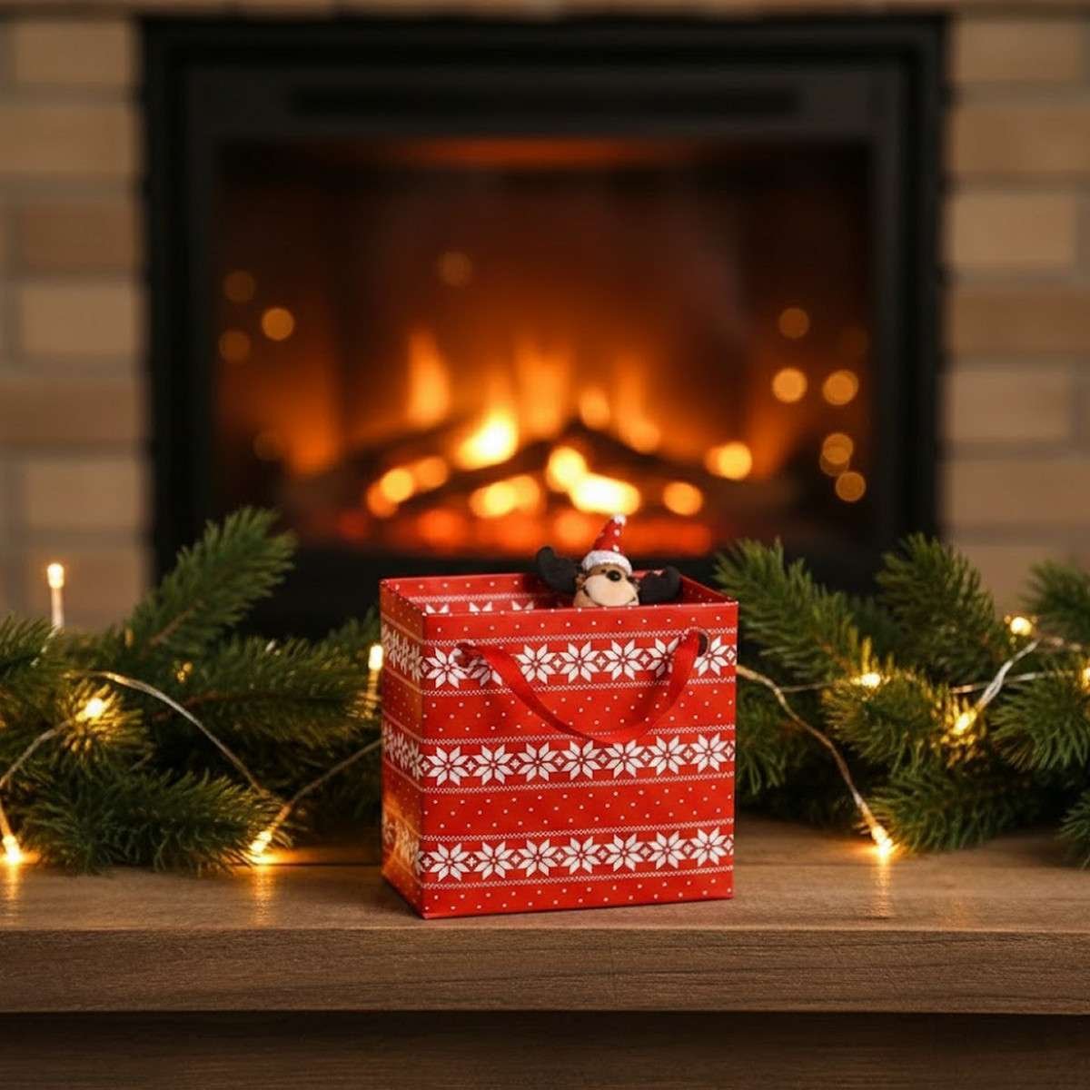 Decorazioni Natalizie Alce con Berretto - Perfette per l'Albero di Natale e Regali di Natale