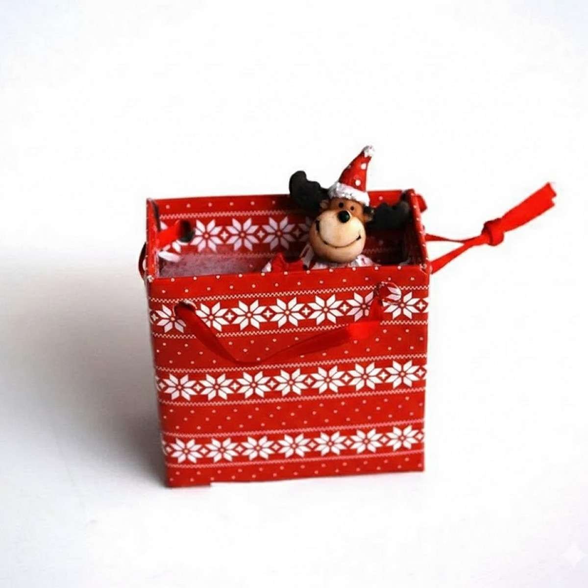 Decorazioni Natalizie Alce con Berretto - Perfette per l'Albero di Natale e Regali di Natale