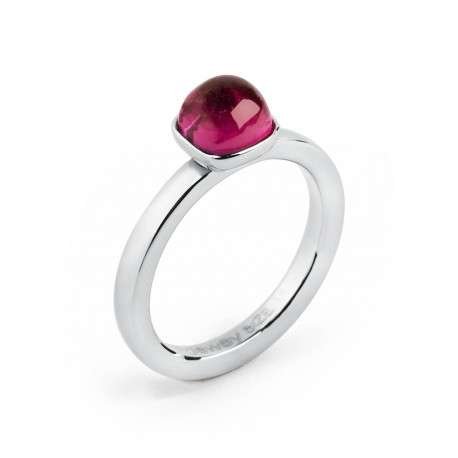 anello Brosway da donna tring seduzione acciaio con zircone ruby misura 14