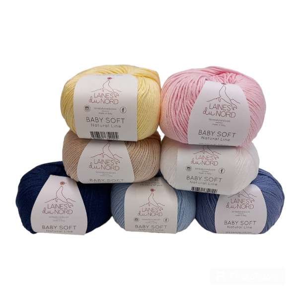 Cotone e fibra di soia baby soft LAINES DU NORD
