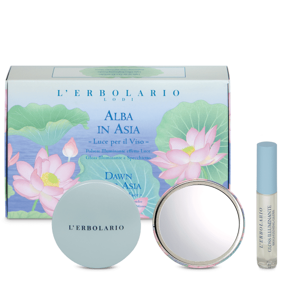 Kit Luce Alba in Asia - Specchietto Polvere Illuminante e Gloss