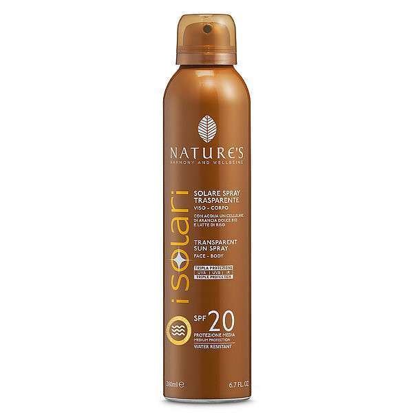 Protezione Solare Spray Trasparente SPF20