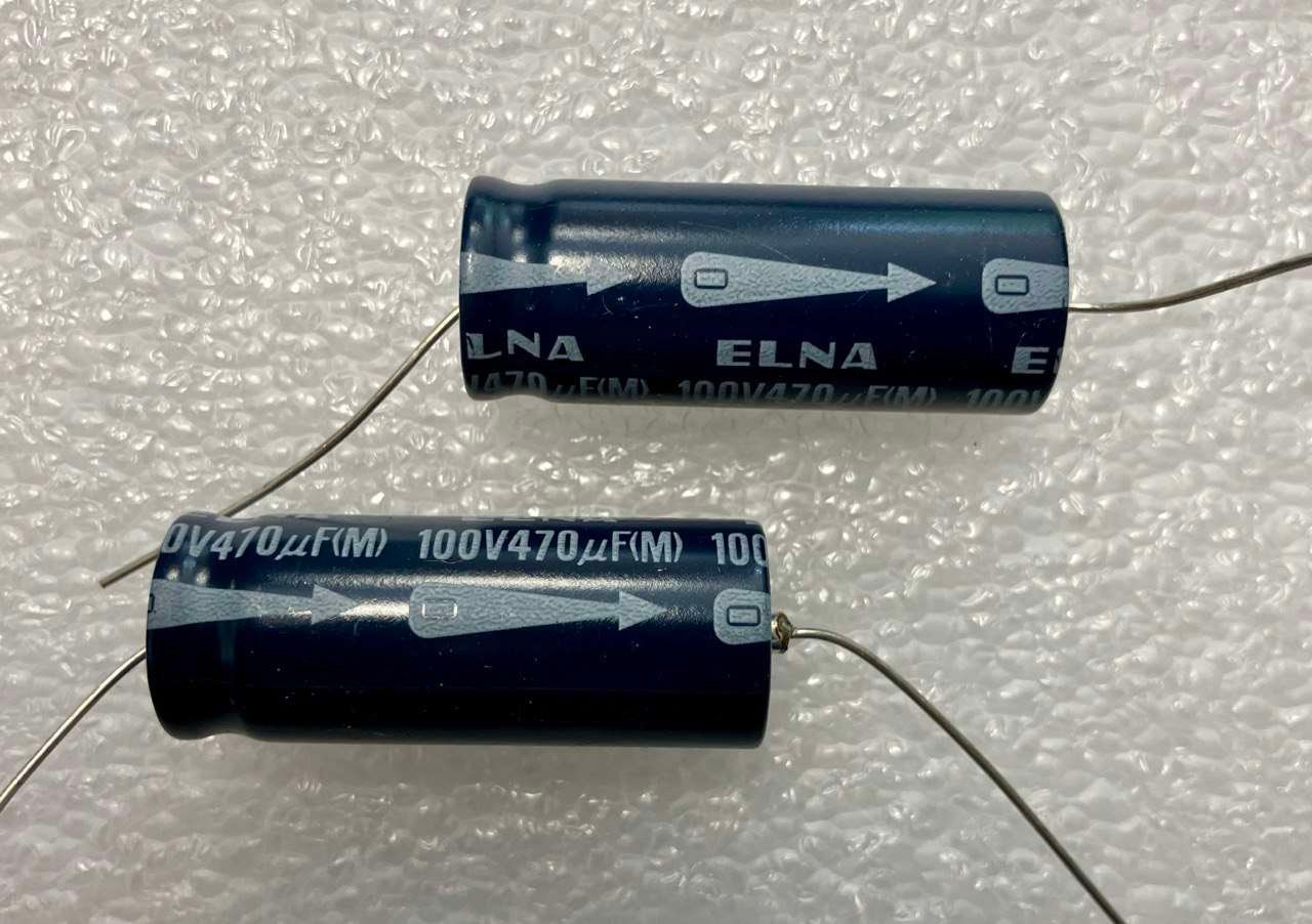 Condensatore elettrolitico - 470uf 100v Elna - fissaggio assiale
