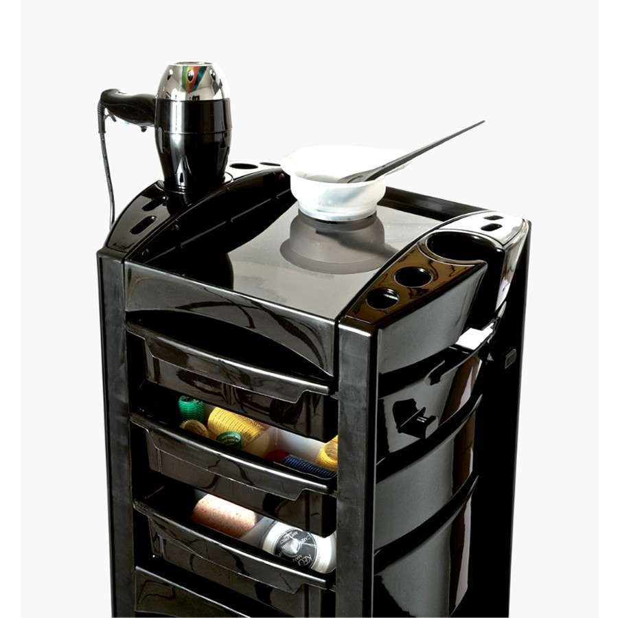 Agvgroup Carrello per Parrucchiere nero professionale FRIEND - immagine 2