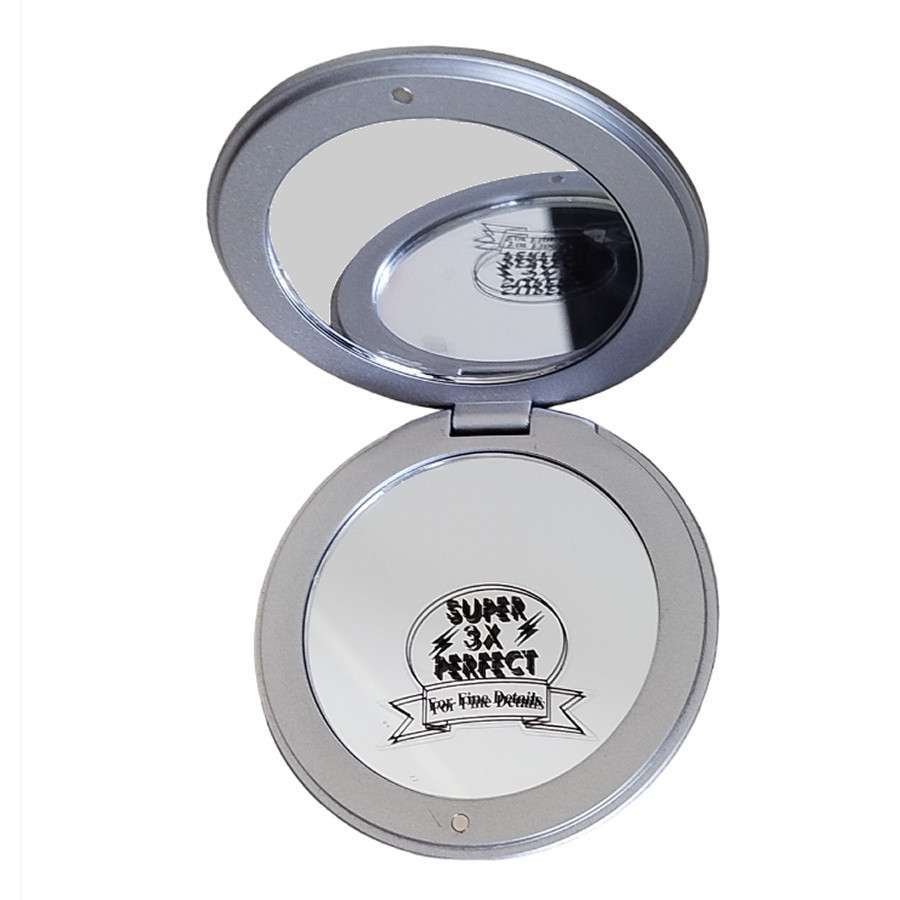 Set scatola doppio specchio specchietto da trucco e pinzette Natale