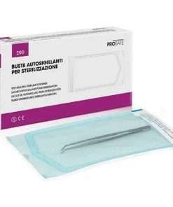 Confezione 200 buste autosigillanti 90x260 mm per sterilizzazione monouso