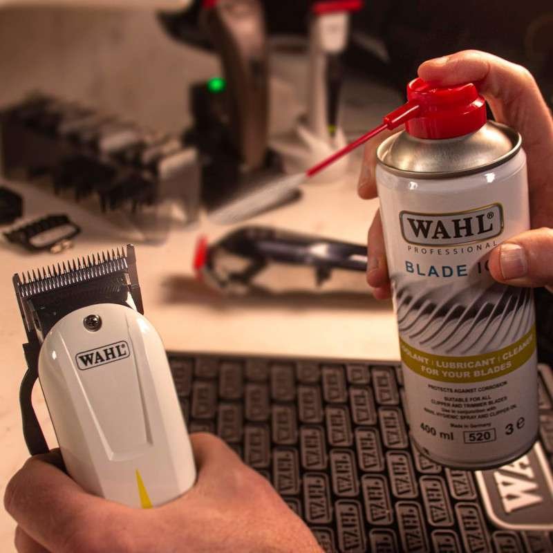 Moser Wahl Blade Ice Spray Refrigerante Lubrificante Per Manutenzione Rasoi Elettrici 400ml