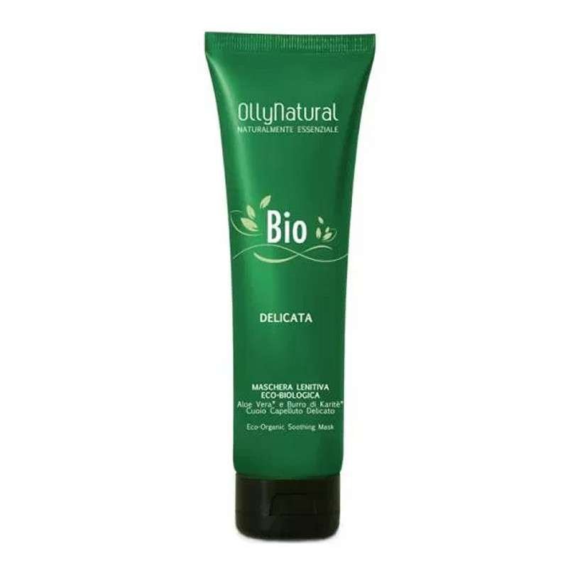 OllyNatural Bio Delicata Maschera Lenitiva capelli Aloe Vera e Burro di Karitè 150ml