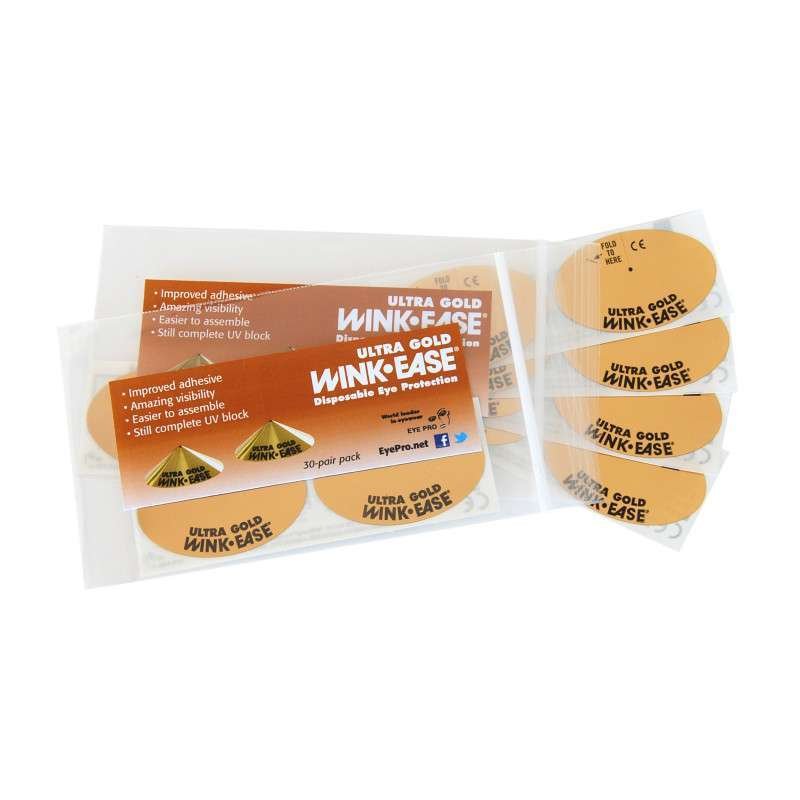 Wink Ease Ultra Gold Protezione per occhi usa e getta UV per abbronzatura rotolo da 250 paia