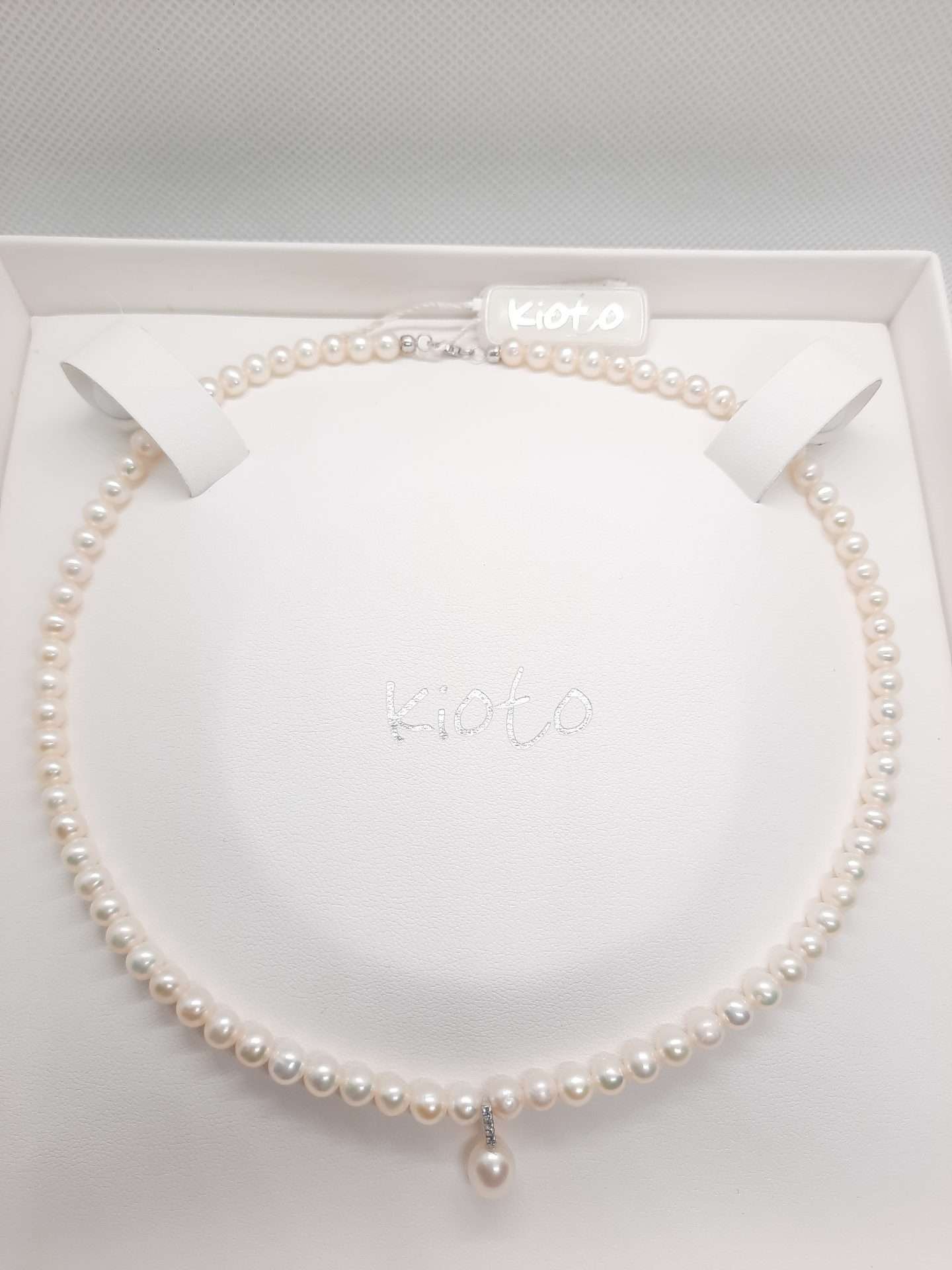 Collana donna Kioto Gioielli con Perle e Oro 18 Kt COLPE005/7OV