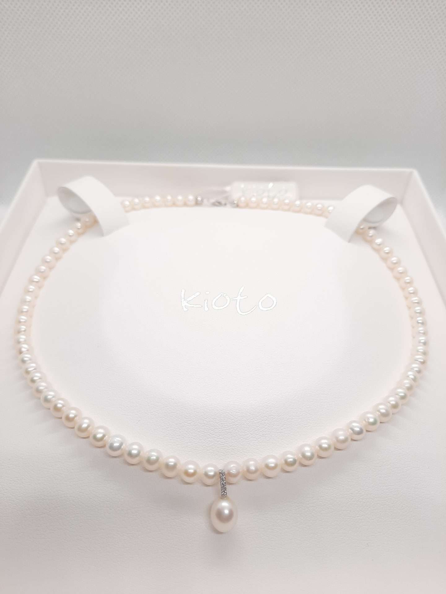 Collana donna Kioto Gioielli con Perle e Oro 18 Kt COLPE005/7OV - immagine 3