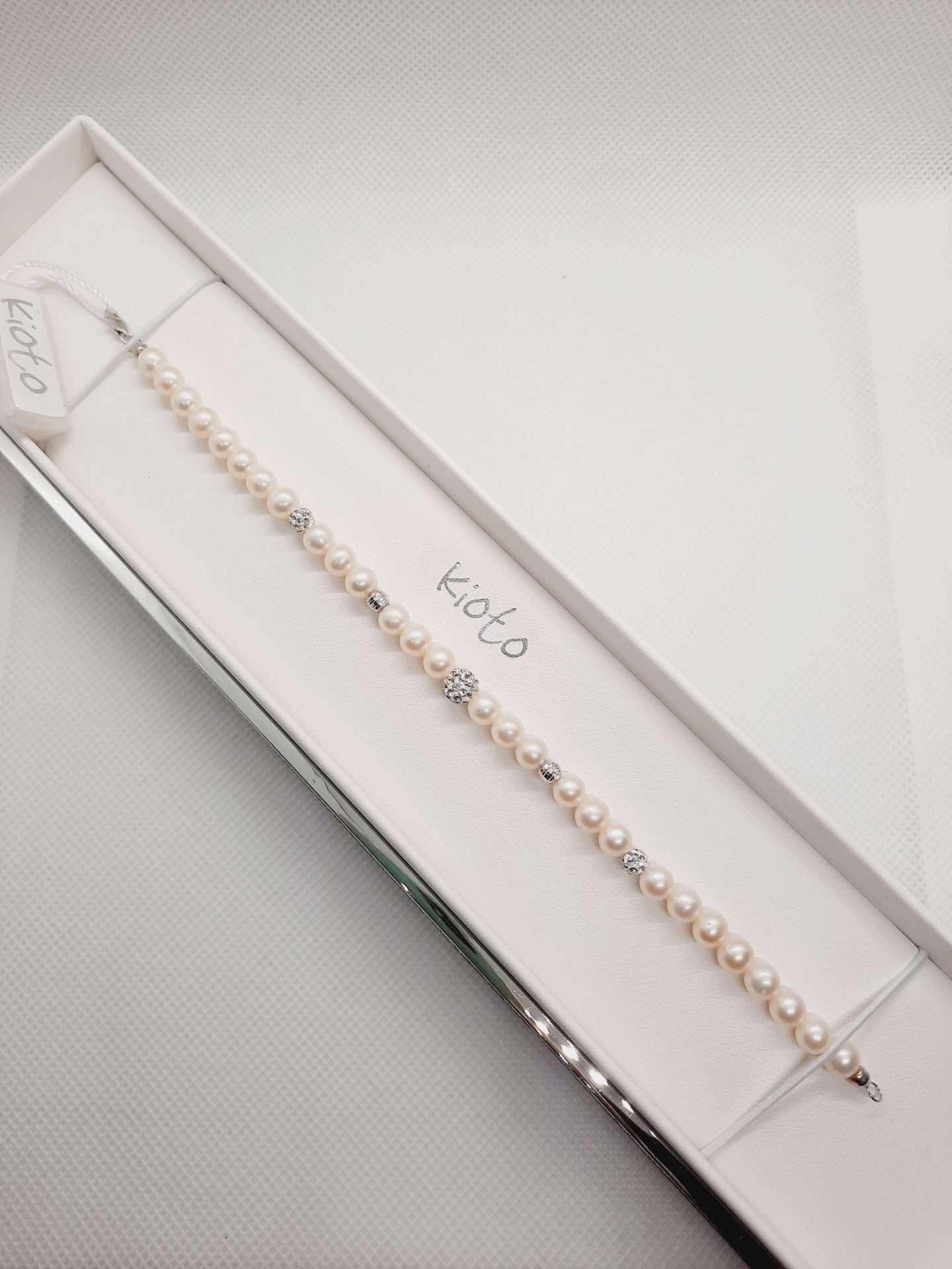 Bracciale donna Kioto Gioielli con Perle e Oro 18 Kt 241B/DISC