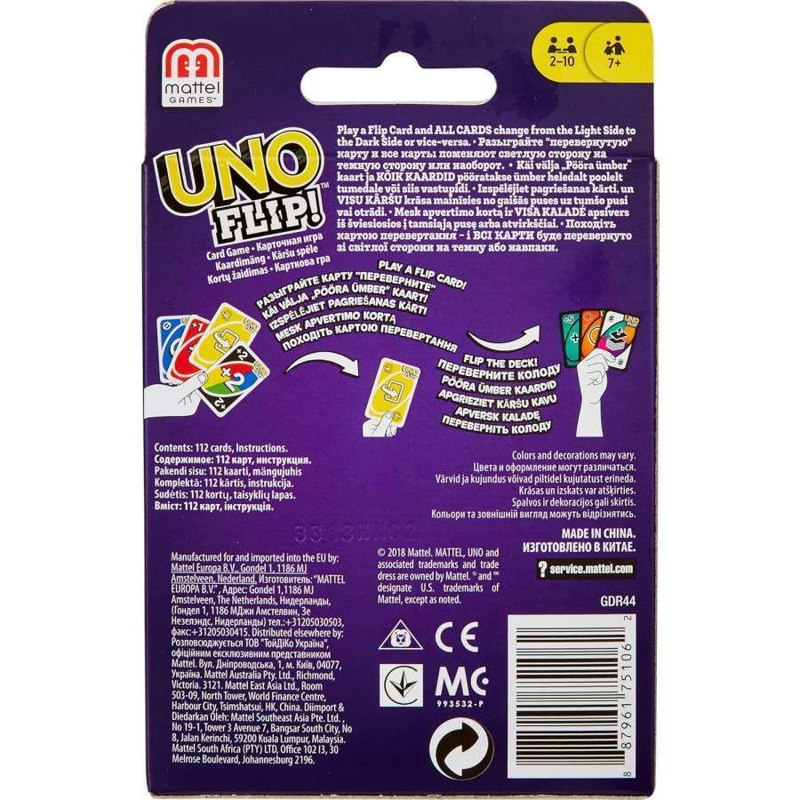 Mattel Uno Flip GDR44 Gioco da tavolo