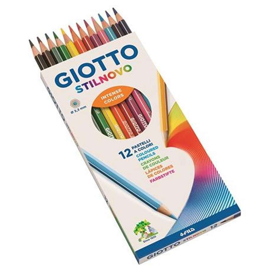 Pastelli Giotto Stilnovo Scatola 12 matite colorate