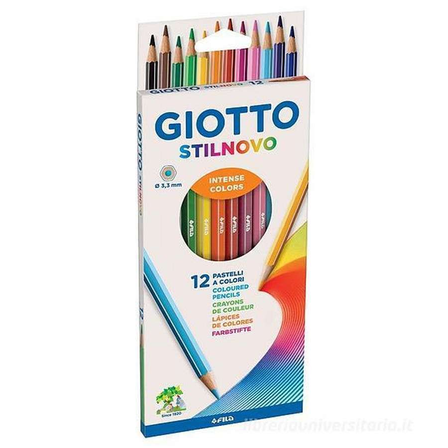 Pastelli Giotto Stilnovo Scatola 12 matite colorate