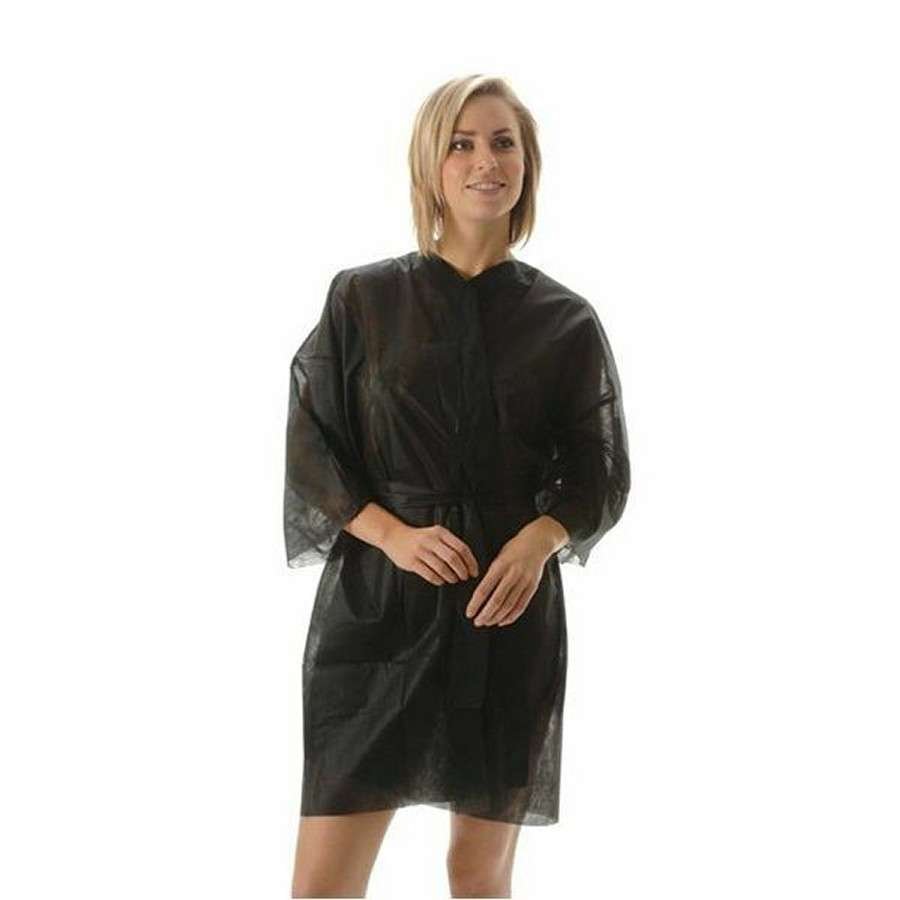 Ro.ial Kimono Monouso in TNT Nero 8pz