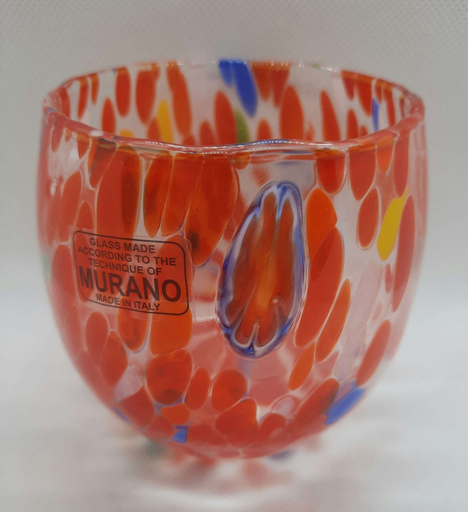 Bicchieri Acqua Vetro Murano Arcobaleno Pioggia
