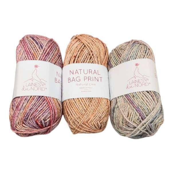 Cotone NATURAL BAG PRINT Laines du Nord