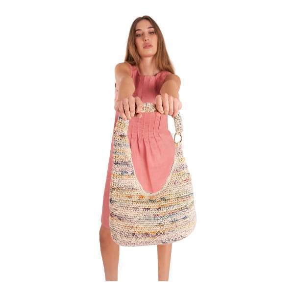 Cotone NATURAL BAG PRINT Laines du Nord - immagine 2