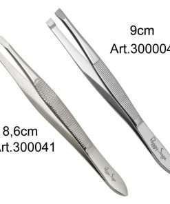 Pinzetta ciglia professionale in acciaio punta dritta morbida Peggy Sage