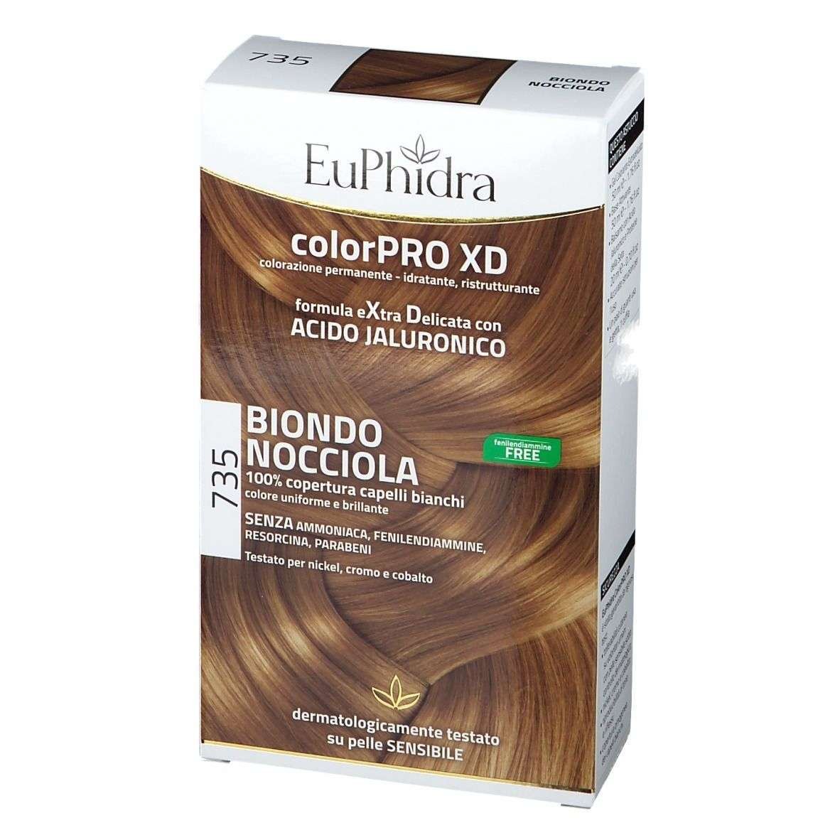 EuPhidra Colorpro XD 735 Biondo Nocciola Tinta per capelli Senza Ammoniaca