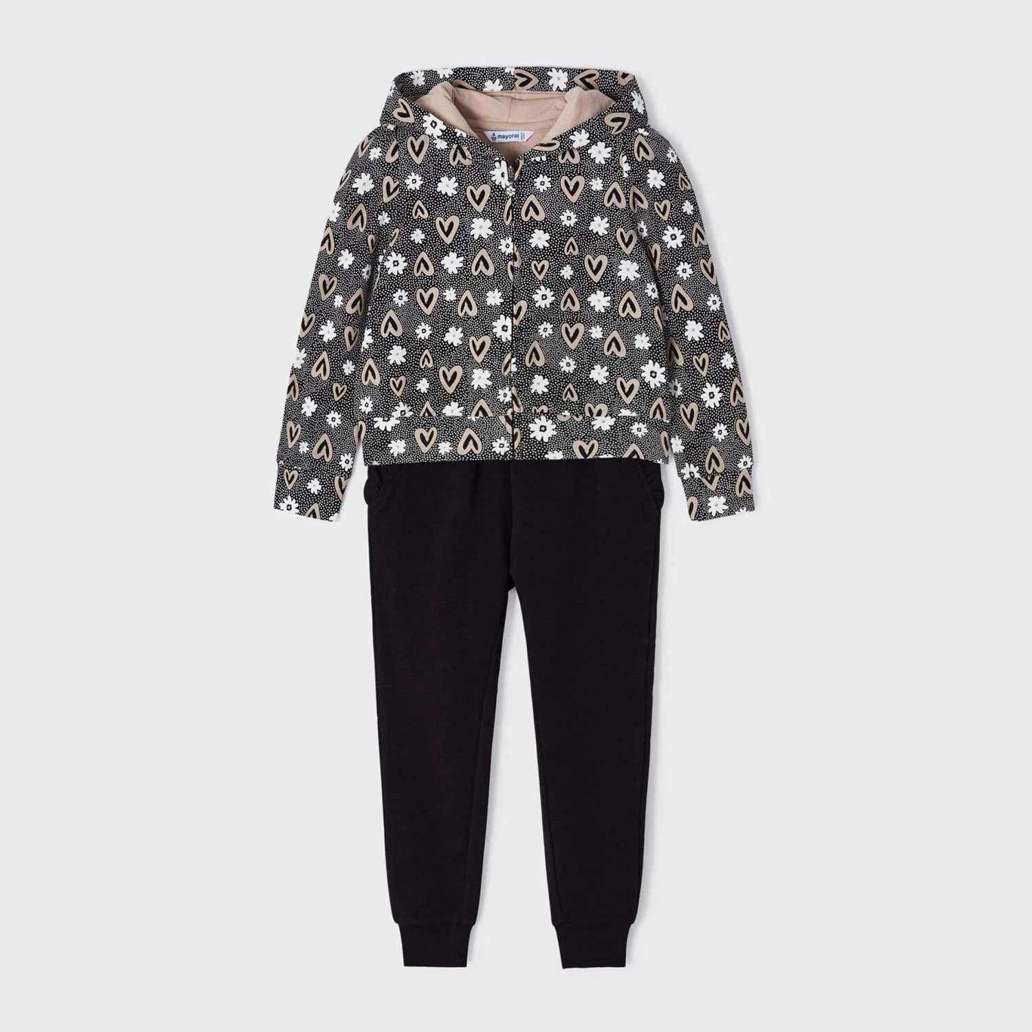 Bambina Mayoral 3851-29 Tuta Bimba due pezzi nera - 104