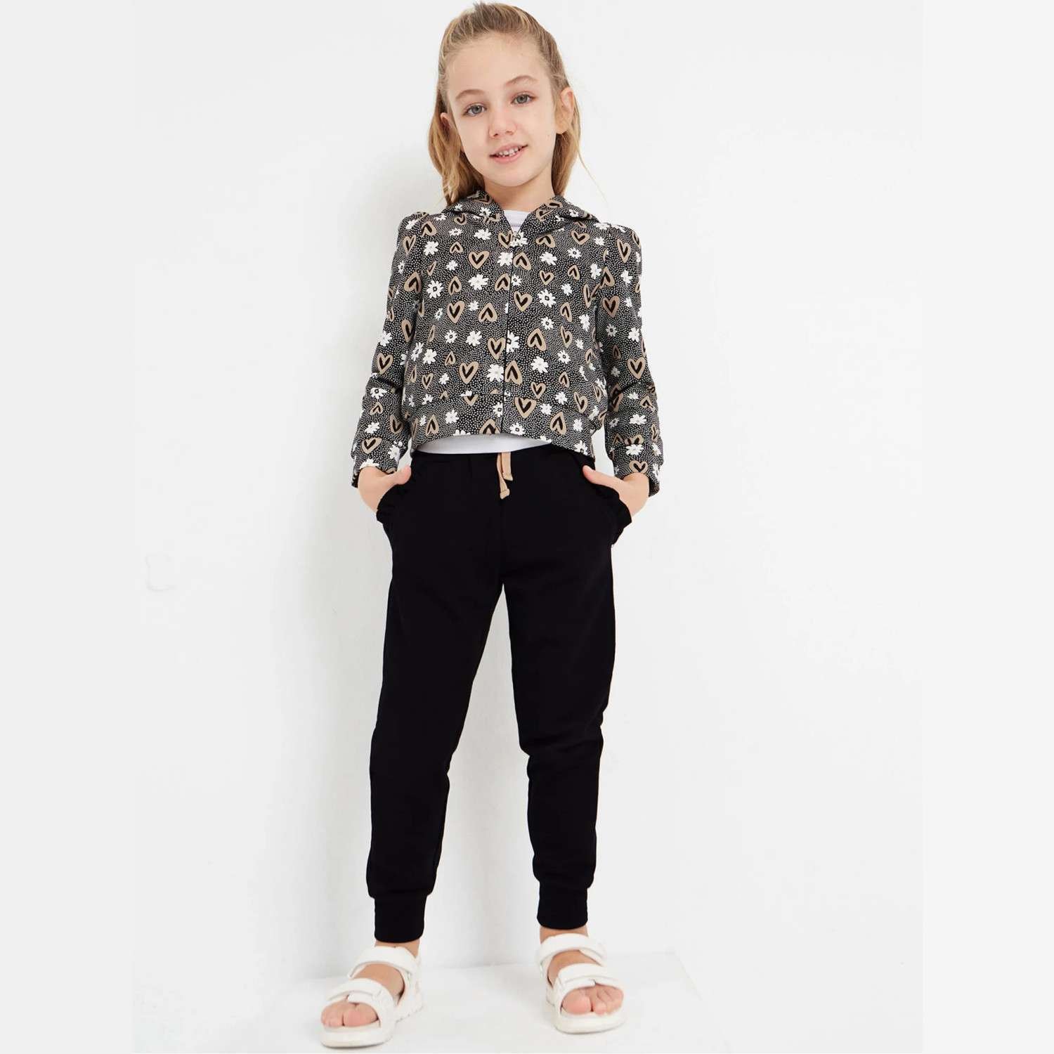 Bambina Mayoral 3851-29 Tuta Bimba due pezzi nera - 104