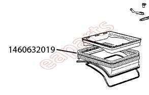 1460632019 Guarnizione oblò per lavatrice carica dall'Alto Rex / Electrolux Originale