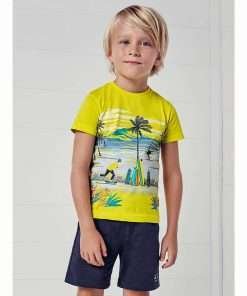 Completo Bimbo 2 Anni pantaloncino e due magliette a maniche corte 3656