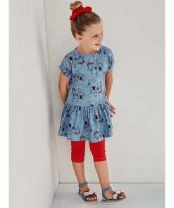 Vestito da bambina estivo da giorno 3943 Blu Regular Fit