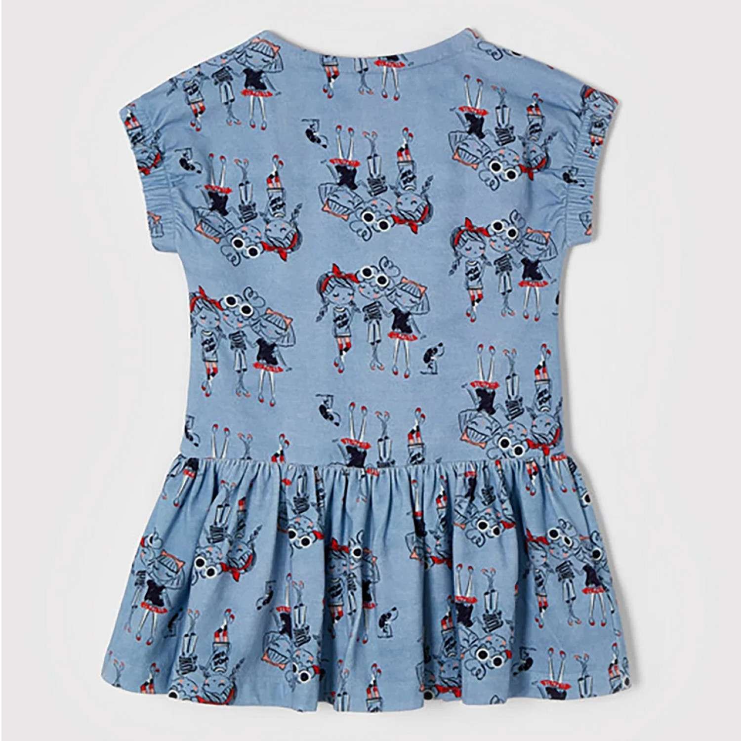 Vestito da bambina estivo da giorno 3943 Blu Regular Fit