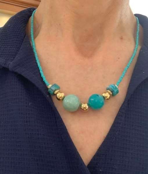 Collana artigianale turchese Maison MTG