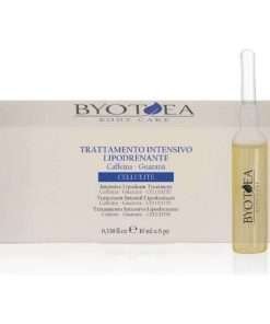 Fiale lipodrenanti intensive Byotea Body Care contro la cellulite con caffeina e guaranà 6 x 10ml