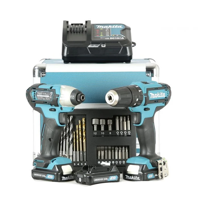 Makita CLX228SAX2 Set Trapano avvitatore e impulsi 3 Batterie da 10,8V