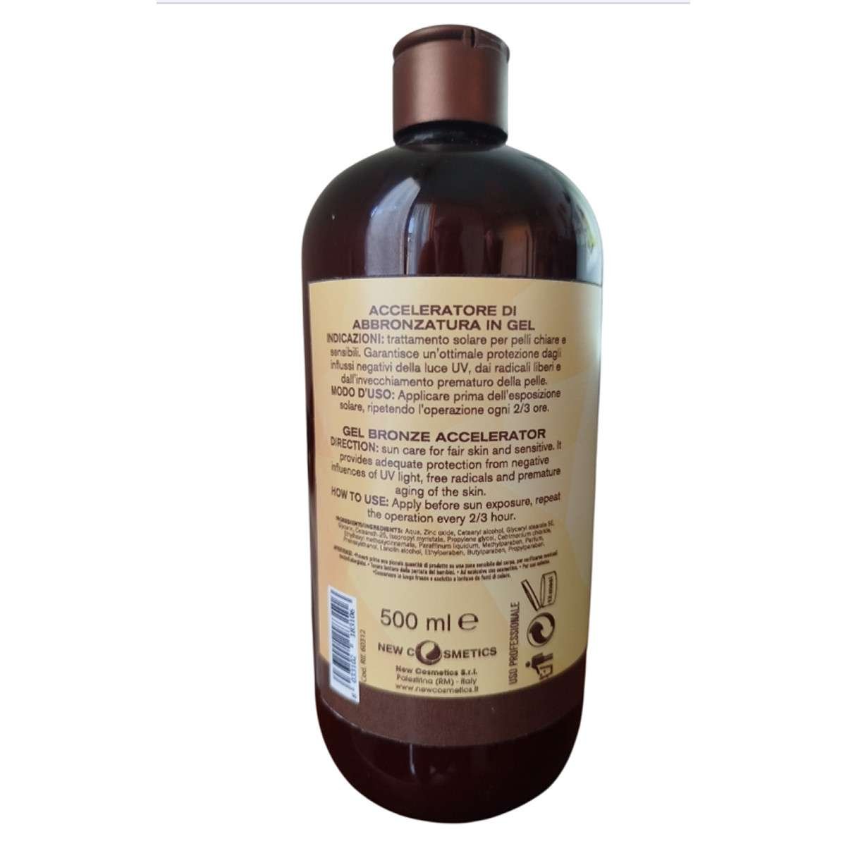 PLAYA DEL SOL gel bronze alta protezione Bergamotto 500ml