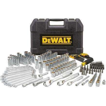 DeWALT DWMT81534-1 - Set chiavi a bussola ed accessori 1/4" 3/8" e 1/2" metriche e pollici (205 pz.)