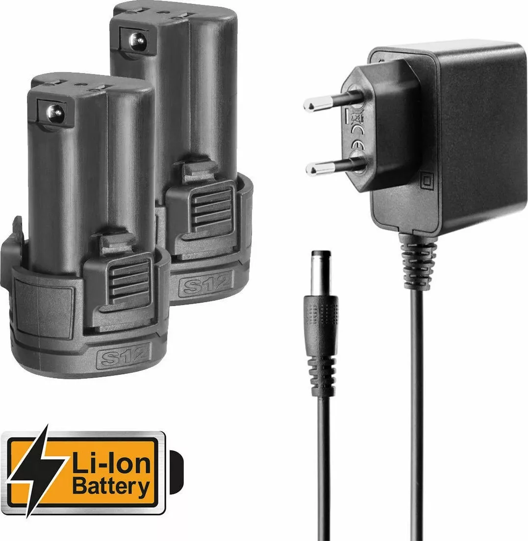 Trapano + Avvitatore a impulsi a batteria 12V battente Professionale Borsa Ingco - immagine 6