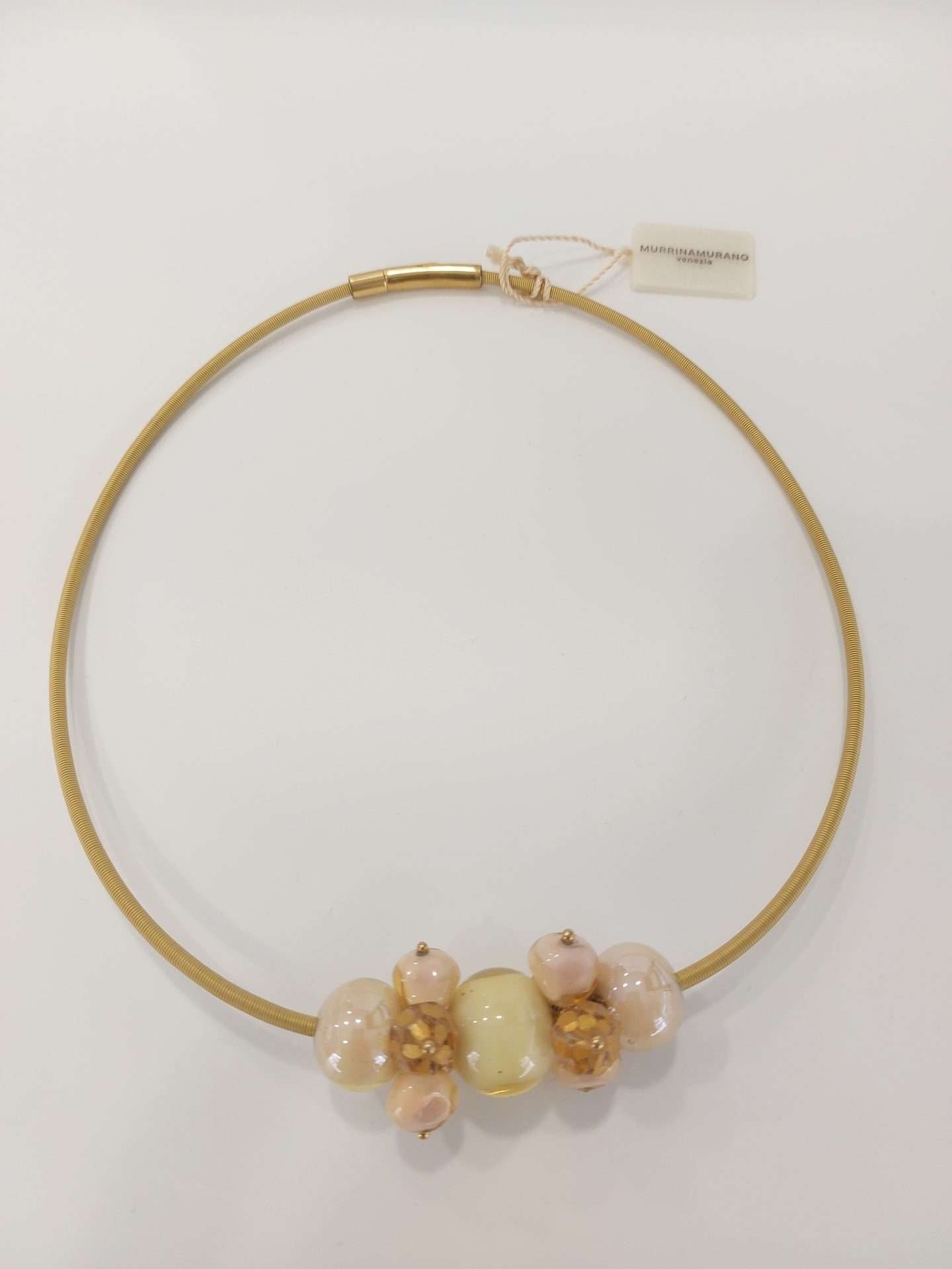 collana girocollo donna vetro Murrina Murano collezione Soraya Sabbia gm0359023