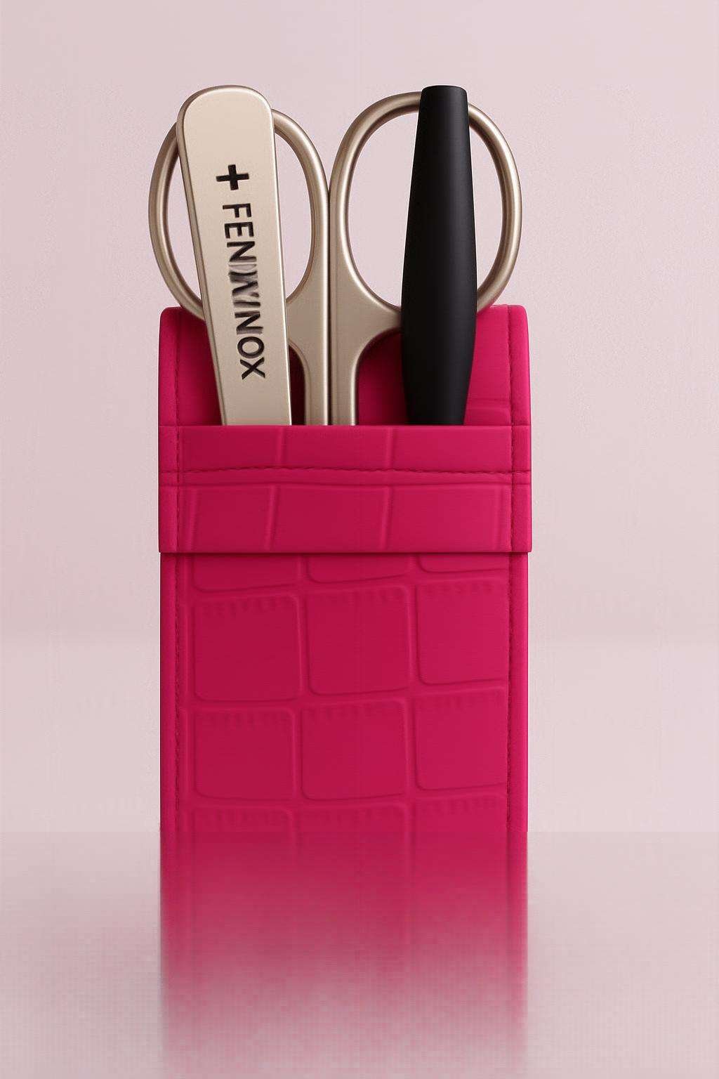 Set manicure 3 pezzi Bustina in pelle Fenix