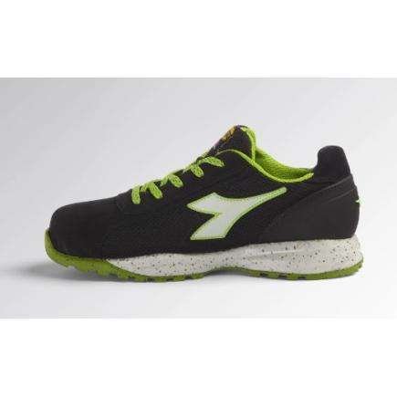 DIADORA UTILITY TAGLIA 44 - Scarpa antinfortunistica bassa GLOVE ECO MDS S1P SRC HRO Nero/Verde Lampo - immagine 2