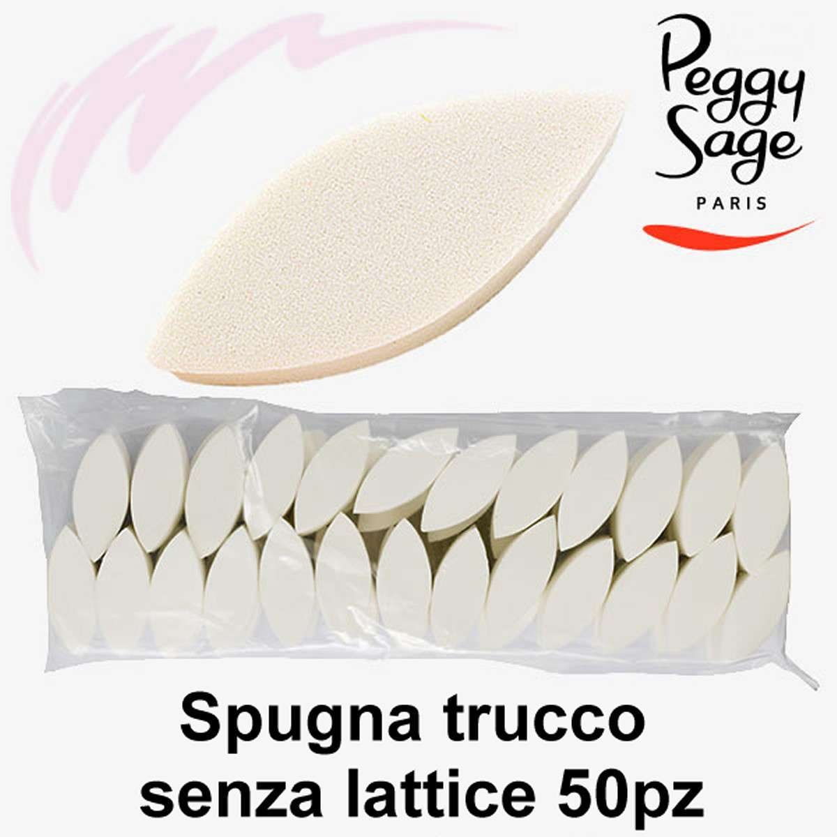 Spugnette per il trucco senza lattice Peggy Sage 50pz