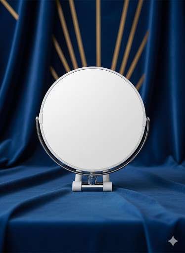 Specchio biluce piano ingrandimento x 7 bianco H. Krull