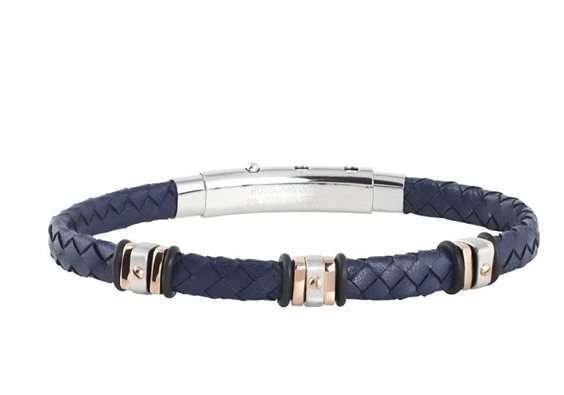 Bracciale Rosso Amante Uomo Mecano in Pelle UBR739HB