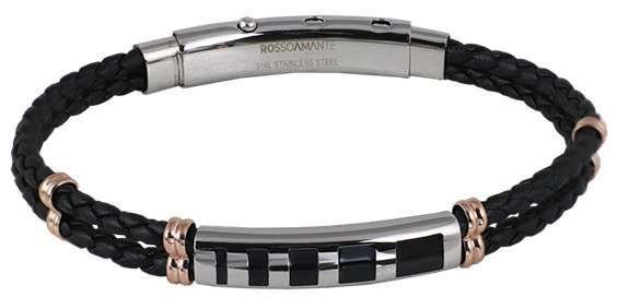 Bracciale Rosso Amante Uomo in Pelle UBR649GB