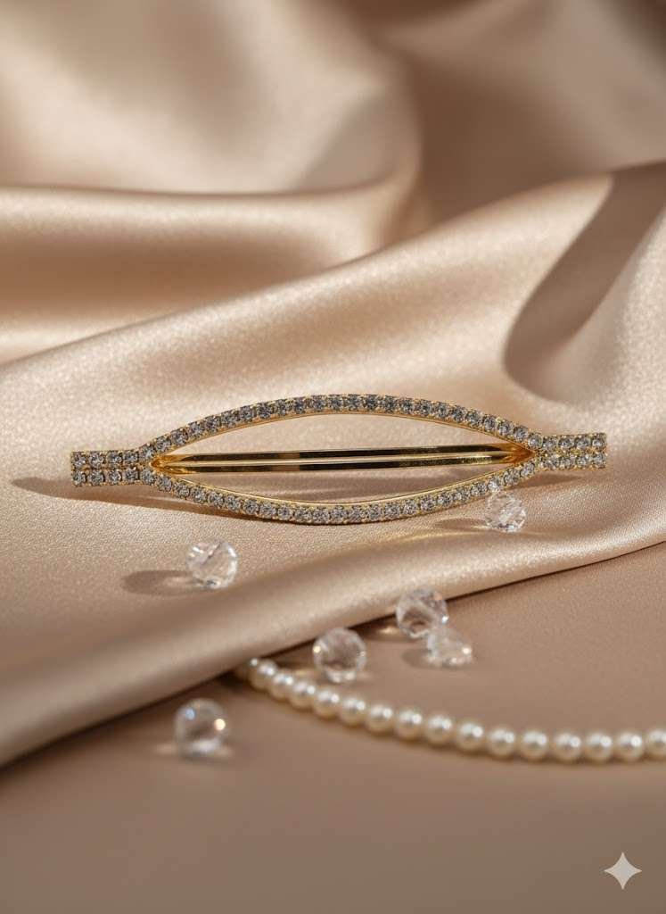 Molletta foglia strass Look Company
