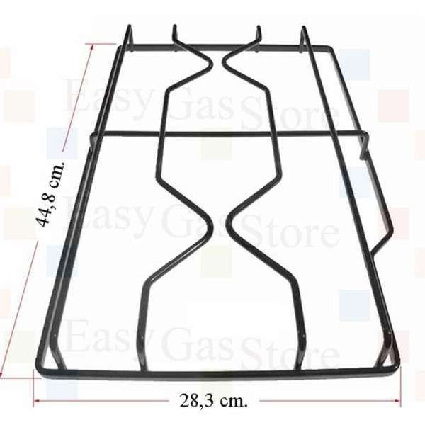 C00032437 - 482000026220 Griglia 2 fuochi Smaltata per piano cottura HOT POINT - ARISTON Originale