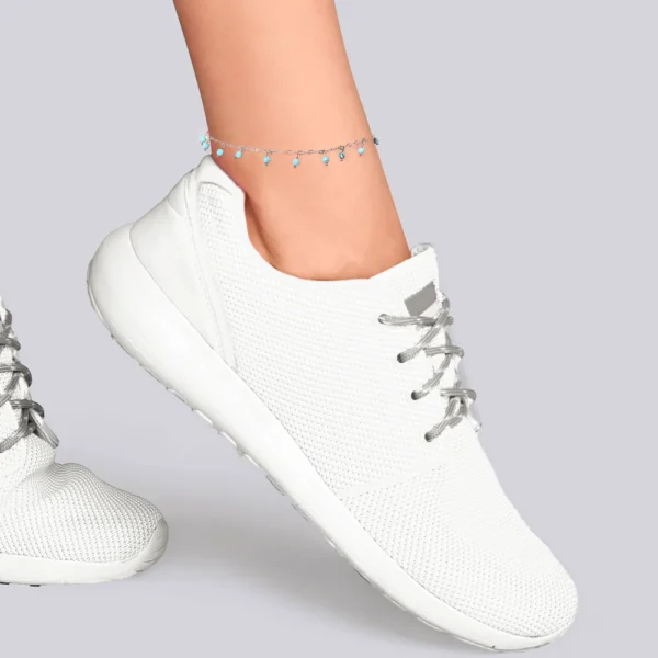 CAVIGLIERA DONNA IN ACCIAIO PIETRE TURCHESI CV154 - immagine 4