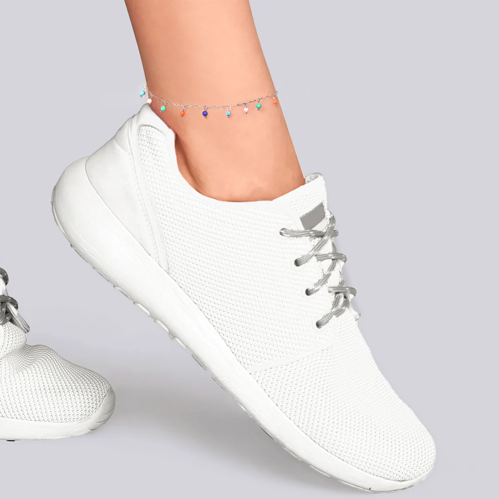 CAVIGLIERA DONNA IN ACCIAIO PIETRE MULTICOLOR CV 155 - immagine 4
